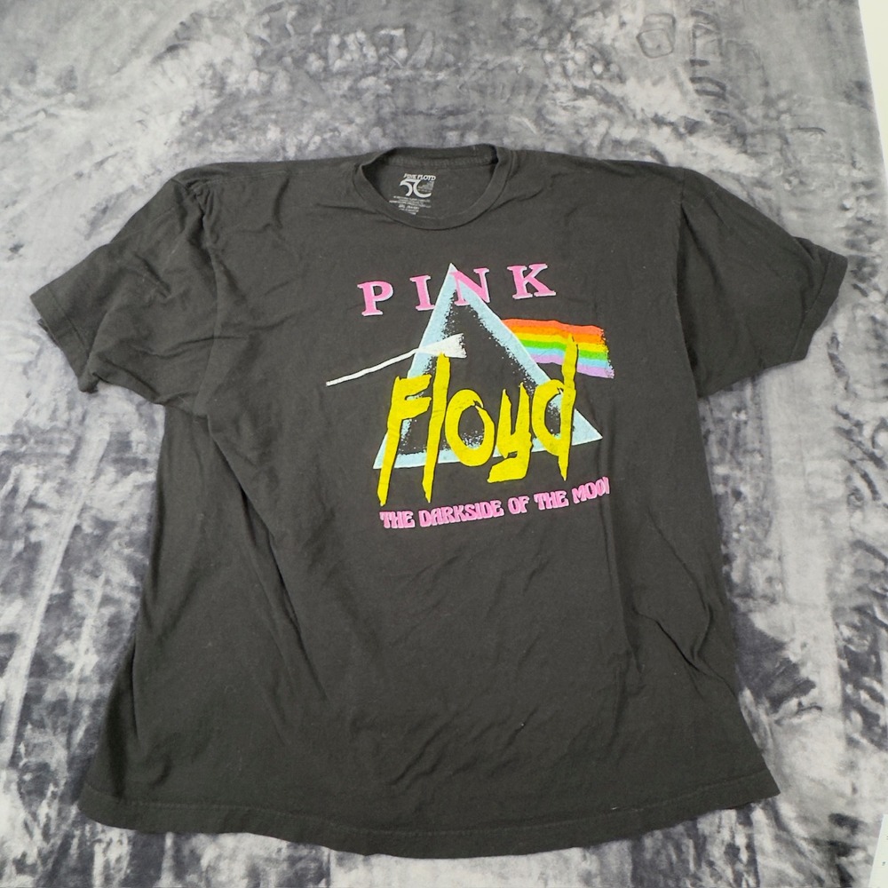 Pink Floyd T-Shirt Mens 3XL Black Dark Side of the Moon 50th Anniversary Graphic